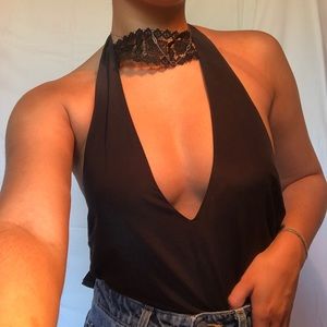 Cami NYC Choker Halter Top